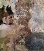 Edgar Degas The Female actress in the background china oil painting artist